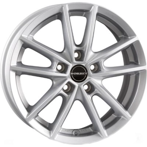 Borbet W W7 R17 PCD5x112 ET43 DIA57.1 crystal silver